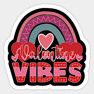 Joyful Radiance: 'Valentine Vibes' in Rainbow Glory Sticker